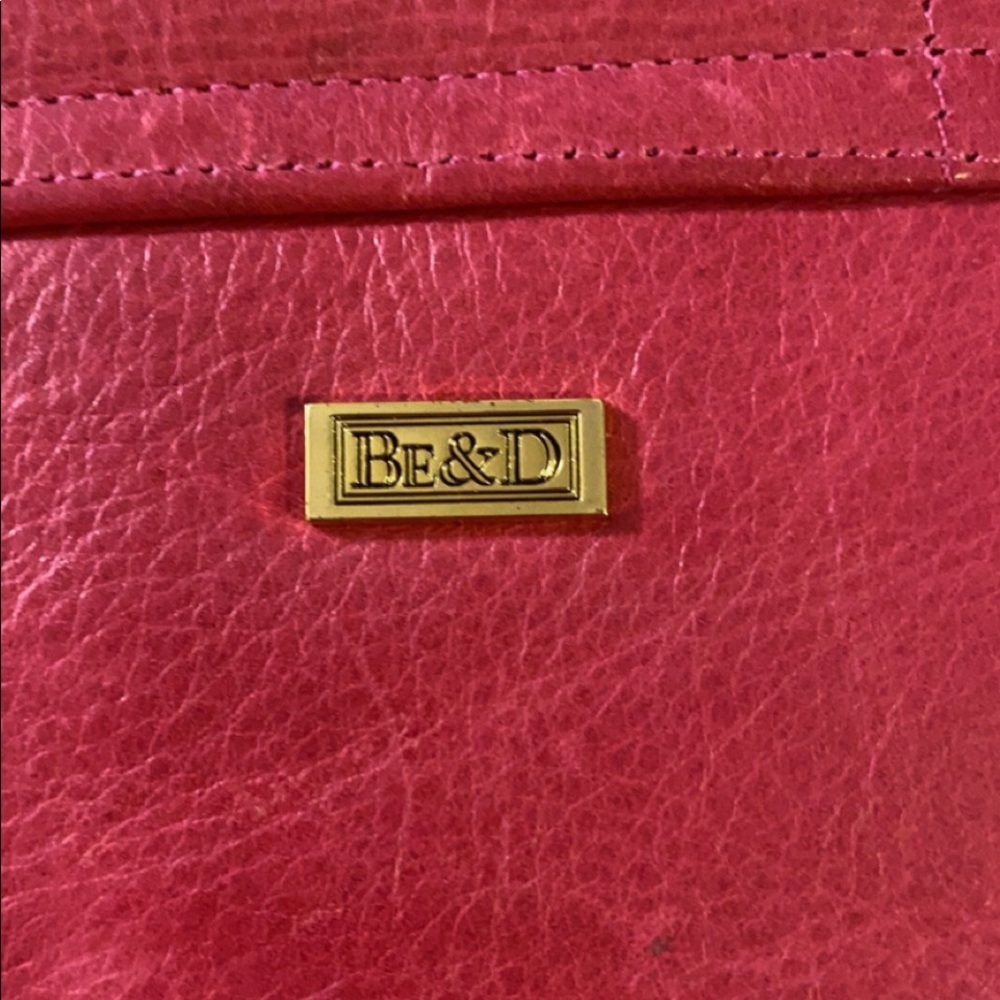 BE & D leather pink clutch - Picture 3 of 4